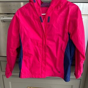 Columbia Kids Fuchsia and Navy Raincoat